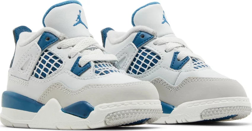Nike Toddlers Air Jordan 4 Retro Sneakers - 'Military Blue' 2024