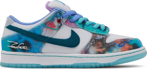 Nike Mens Futura Laboratories x Dunk Low SB Sneakers - 'Bleached Aqua'