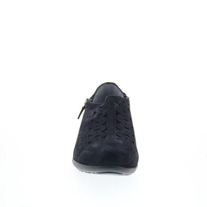 Drew Metro 14794-16 Womens Black Wide Leather Lifestyle Sneakers Shoes