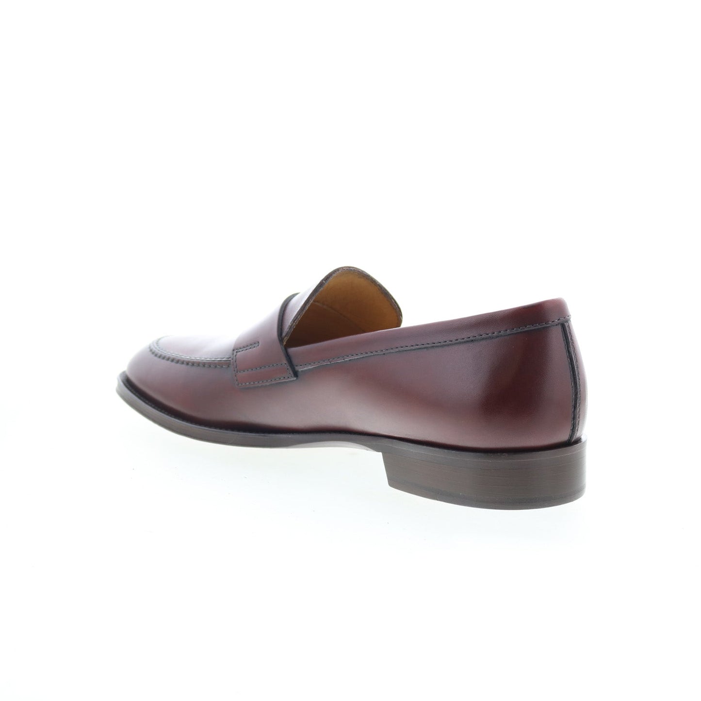 Zelli Italia Roma Calfskin Mens Burgundy Loafers & Slip Ons Penny Shoes