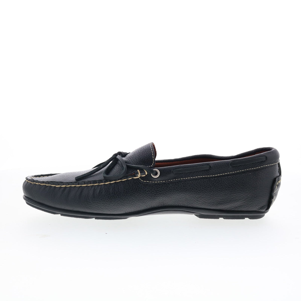T.B. Phelps Verona 171-20 Mens Black Leather Loafers & Slip Ons Boat Shoes