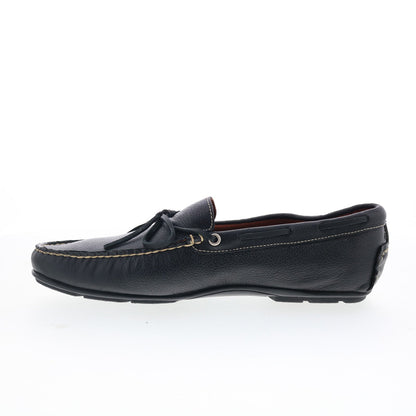T.B. Phelps Verona 171-20 Mens Black Leather Loafers & Slip Ons Boat Shoes