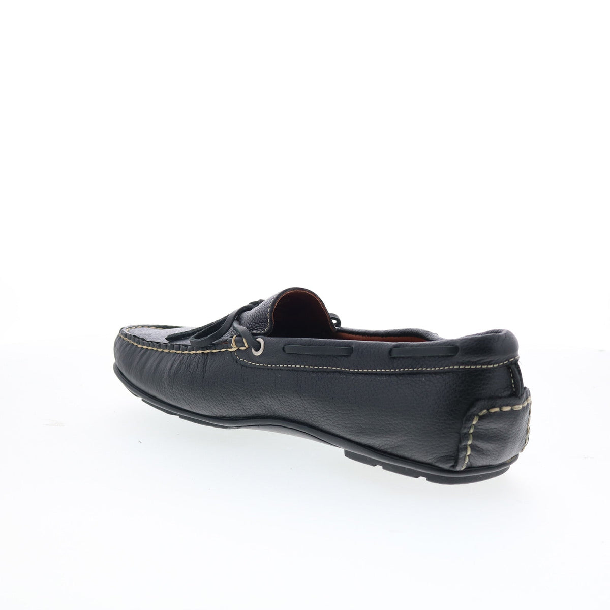 T.B. Phelps Verona 171-20 Mens Black Leather Loafers & Slip Ons Boat Shoes