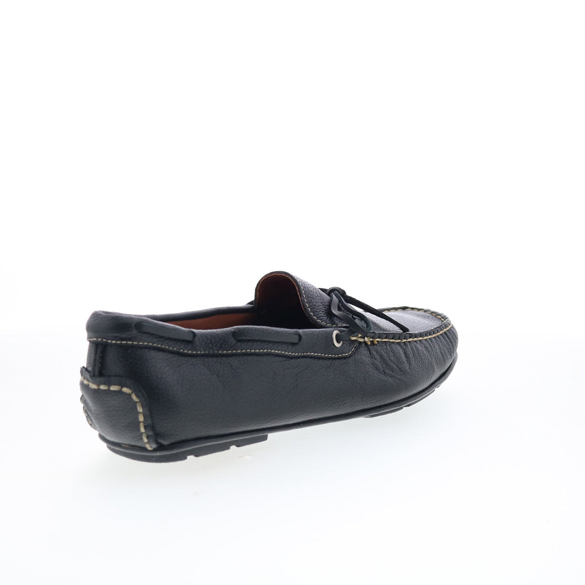 T.B. Phelps Verona 171-20 Mens Black Leather Loafers & Slip Ons Boat Shoes