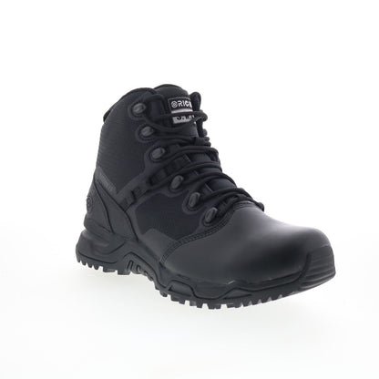 Original Swat Alpha Fury 6” Polishable Toe Side-Zip WP Mens Black Wide Boots