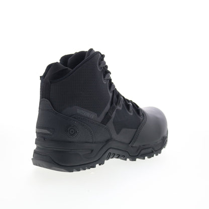 Original Swat Alpha Fury 6” Polishable Toe Side-Zip WP Mens Black Wide Boots