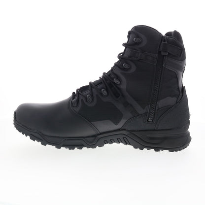 Original Swat Alpha Fury 8" Polishable Toe Side-Zip WP Mens Black Wide Boots