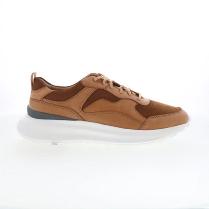 Johnston & Murphy 24-6280 Mens Brown Suede Lace Up Lifestyle Sneakers Shoes