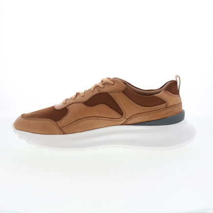 Johnston & Murphy 24-6280 Mens Brown Suede Lace Up Lifestyle Sneakers Shoes
