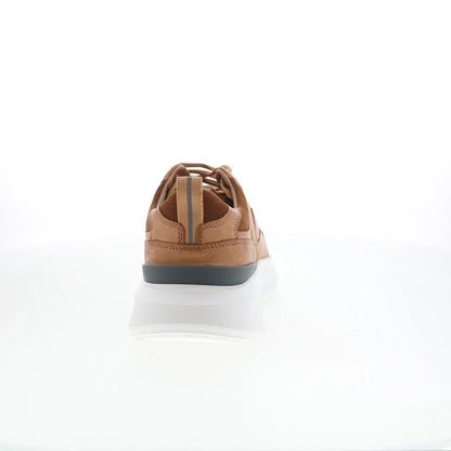 Johnston & Murphy 24-6280 Mens Brown Suede Lace Up Lifestyle Sneakers Shoes