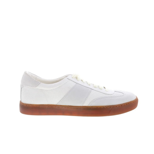 Johnston & Murphy Kemton U-Throat Mens White Lifestyle Sneakers Shoes