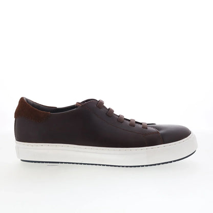 Johnston & Murphy 24-7366 Mens Brown Leather Lifestyle Sneakers Shoes
