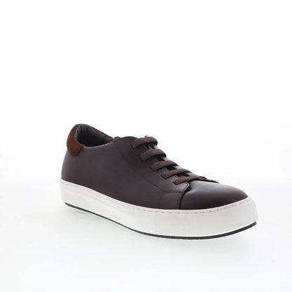 Johnston & Murphy 24-7366 Mens Brown Leather Lifestyle Sneakers Shoes