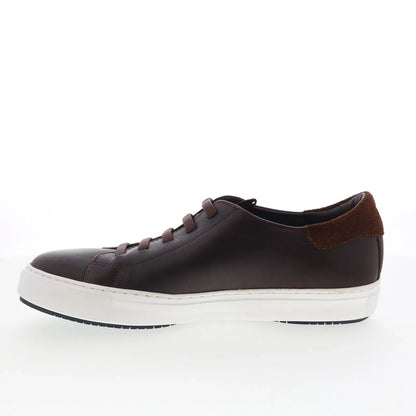 Johnston & Murphy 24-7366 Mens Brown Leather Lifestyle Sneakers Shoes