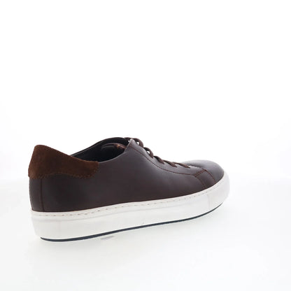 Johnston & Murphy 24-7366 Mens Brown Leather Lifestyle Sneakers Shoes
