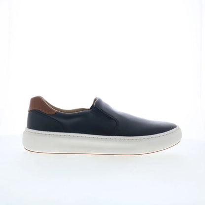 Johnston & Murphy 25-2831 Mens Black Leather Lifestyle Sneakers Shoes