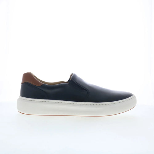 Johnston & Murphy 25-2831 Mens Black Leather Lifestyle Sneakers Shoes