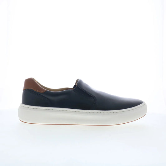 Johnston & Murphy 25-2831 Mens Black Leather Lifestyle Sneakers Shoes