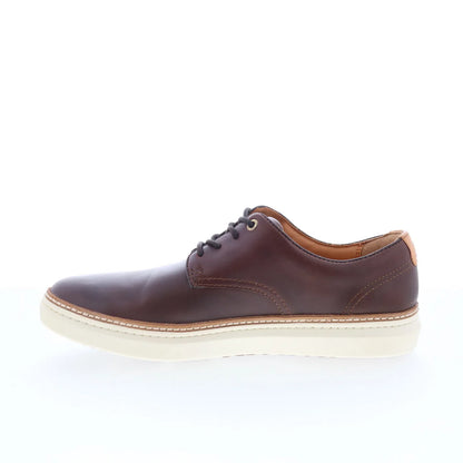 Johnston & Murphy 25-2906 Mens Brown Leather Lifestyle Sneakers Shoes