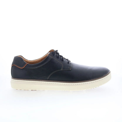 Johnston & Murphy 25-2985 Mens Black Leather Lifestyle Sneakers Shoes