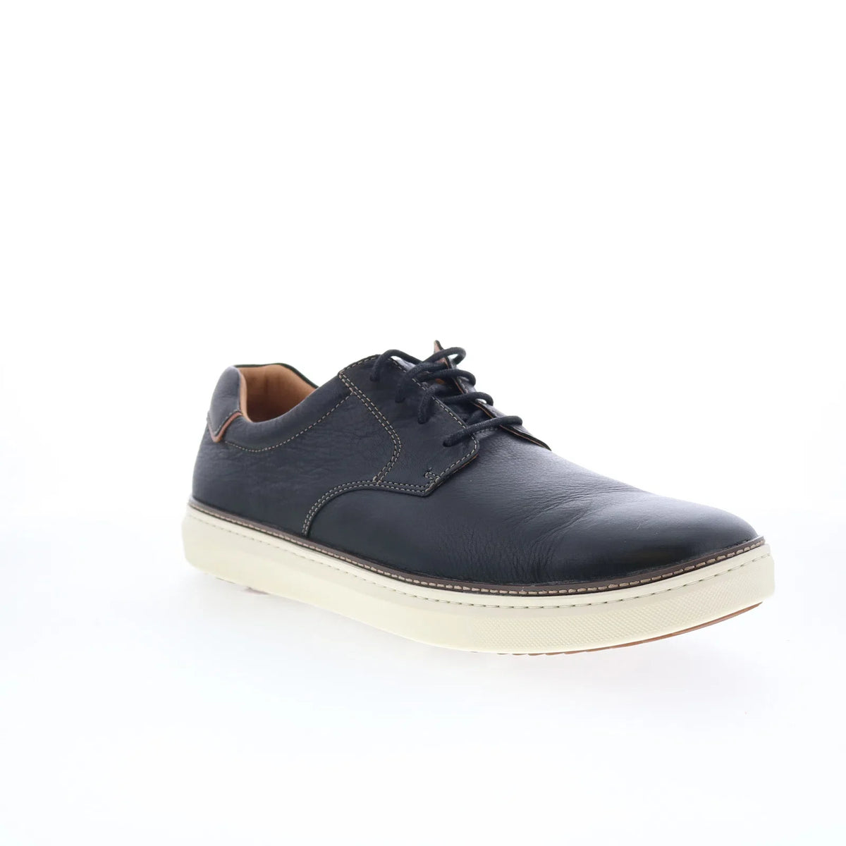 Johnston & Murphy 25-2985 Mens Black Leather Lifestyle Sneakers Shoes