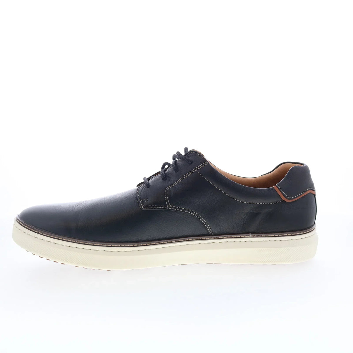 Johnston & Murphy 25-2985 Mens Black Leather Lifestyle Sneakers Shoes