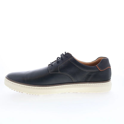 Johnston & Murphy 25-2985 Mens Black Leather Lifestyle Sneakers Shoes