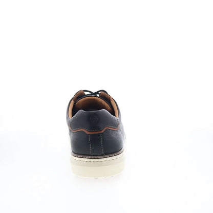 Johnston & Murphy 25-2985 Mens Black Leather Lifestyle Sneakers Shoes