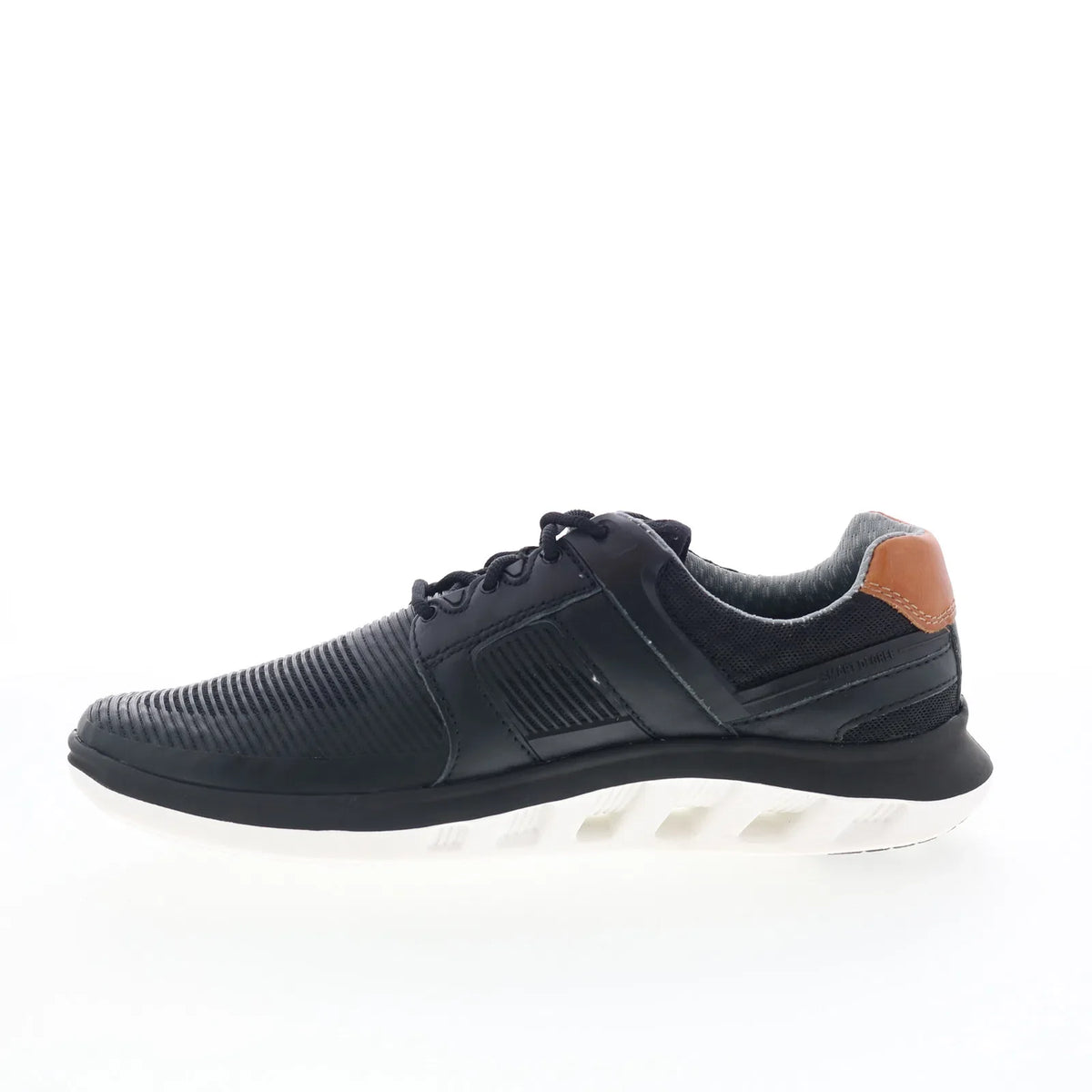 Johnston & Murphy 25-6577 Mens Black Leather Lifestyle Sneakers Shoes