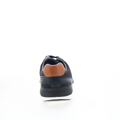 Johnston & Murphy 25-6577 Mens Black Leather Lifestyle Sneakers Shoes