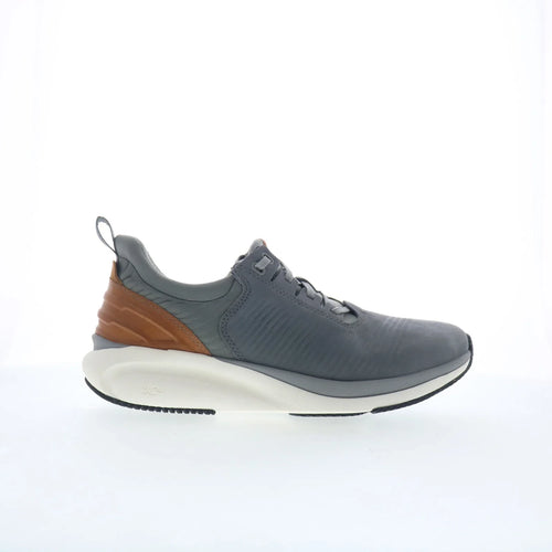 Johnston & Murphy 25-6587 Mens Gray Leather Lace Up Lifestyle Sneakers Shoes