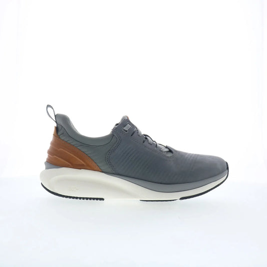 Johnston & Murphy 25-6587 Mens Gray Leather Lace Up Lifestyle Sneakers Shoes