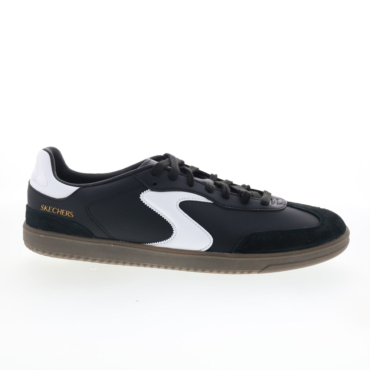 Skechers Hotshot - Pyke Mens Black Synthetic Wide Lifestyle Sneakers Shoes