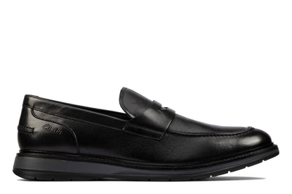 Clarks Chantry Penny 26157983 Mens Black Loafers & Slip Ons Penny Shoes