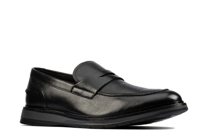 Clarks Chantry Penny 26157983 Mens Black Loafers & Slip Ons Penny Shoes