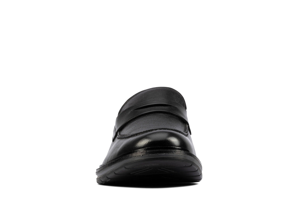 Clarks Chantry Penny 26157983 Mens Black Loafers & Slip Ons Penny Shoes