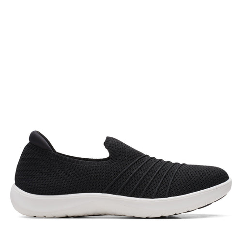 Clarks Adella Step 26164065 Womens Black Mesh Lifestyle Sneakers Shoes