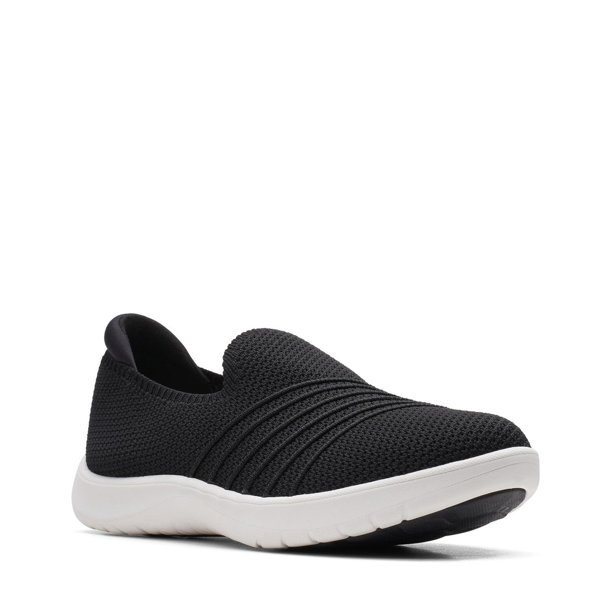 Clarks Adella Step 26164065 Womens Black Mesh Lifestyle Sneakers Shoes