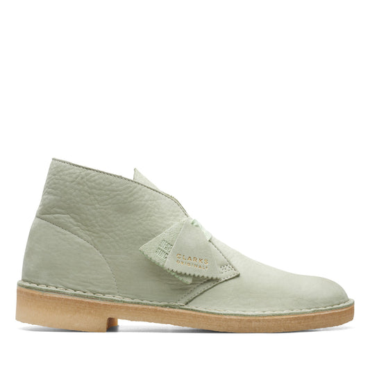 Clarks Desert Boot 26165743 Mens Green Leather Lace Up Chukkas Boots