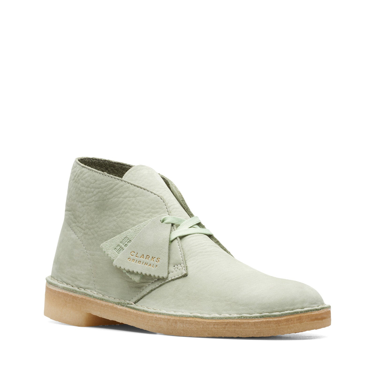 Clarks Desert Boot 26165743 Mens Green Leather Lace Up Chukkas Boots