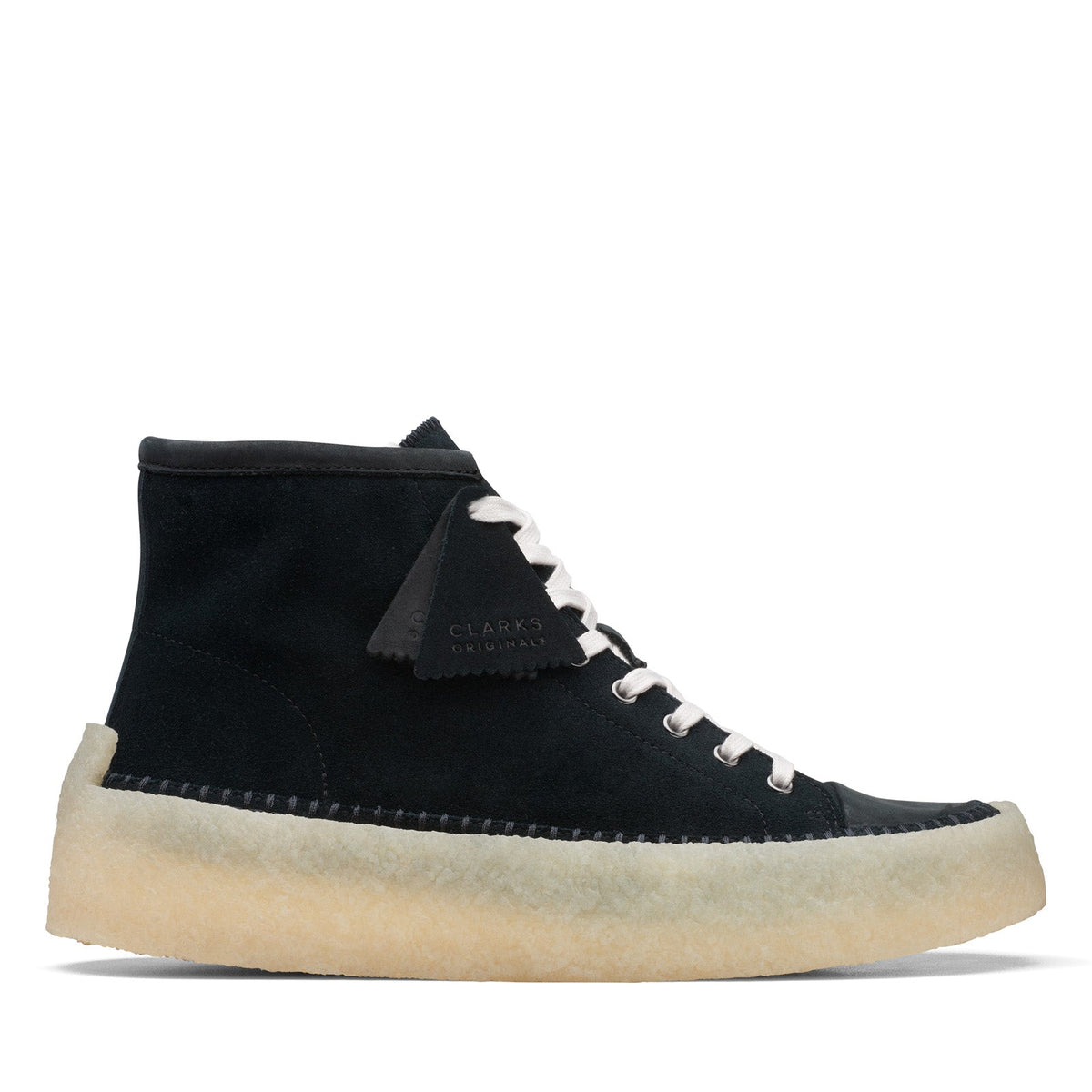 Clarks Caravan Mid 26167697 Mens Black Suede Lifestyle Sneakers Shoes