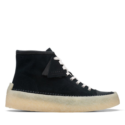 Clarks Caravan Mid 26167697 Mens Black Suede Lifestyle Sneakers Shoes