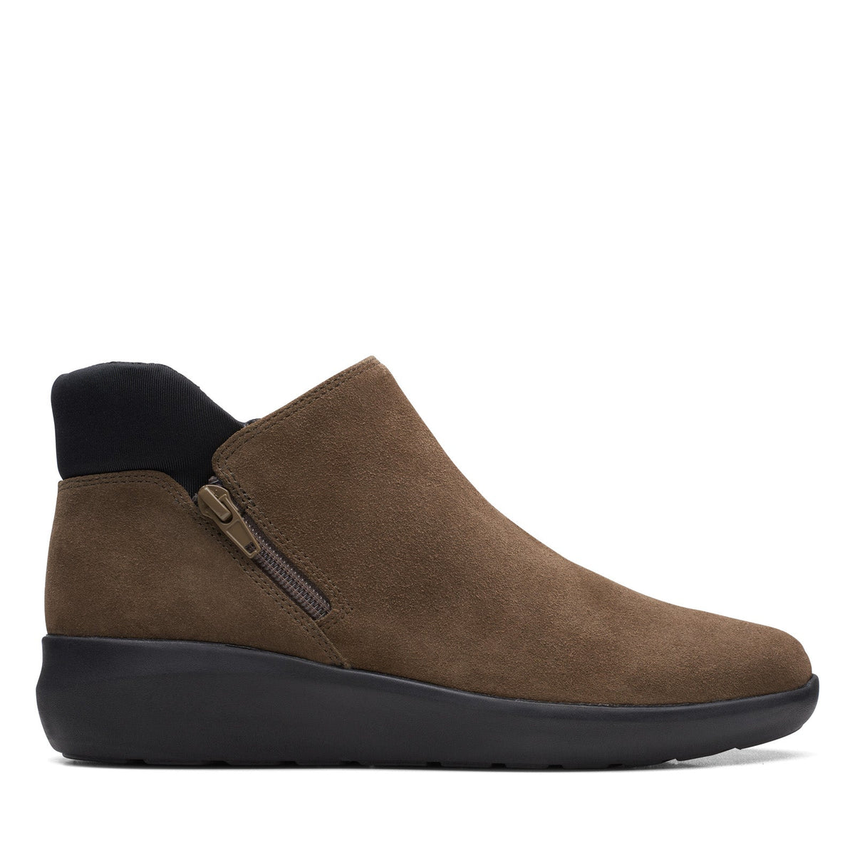 Clarks Kayleigh Mid 26168095 Womens Brown Suede Lifestyle Sneakers Shoes