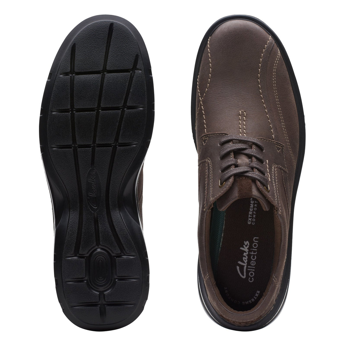 Clarks Gessler Lace 26171540 Mens Brown Oxfords & Lace Ups Casual Shoes