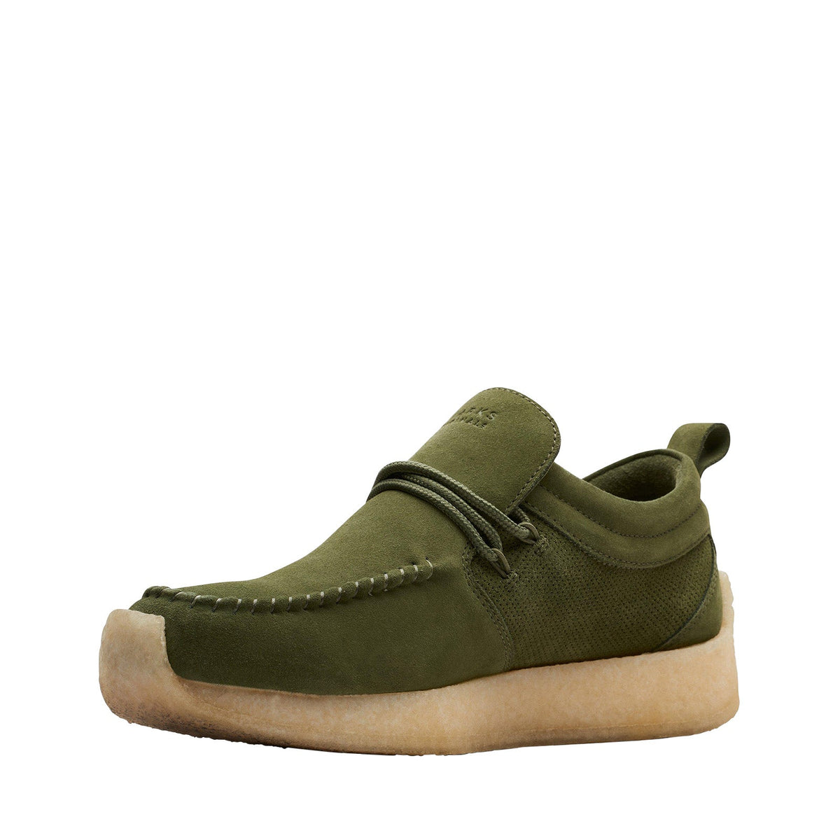 Clarks Maycliffe 26173379 Mens Green Leather Oxfords & Lace Ups Casual Shoes