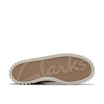 Clarks Mayhill Bay 26181207 Womens White Leather Lifestyle Sneakers Shoes
