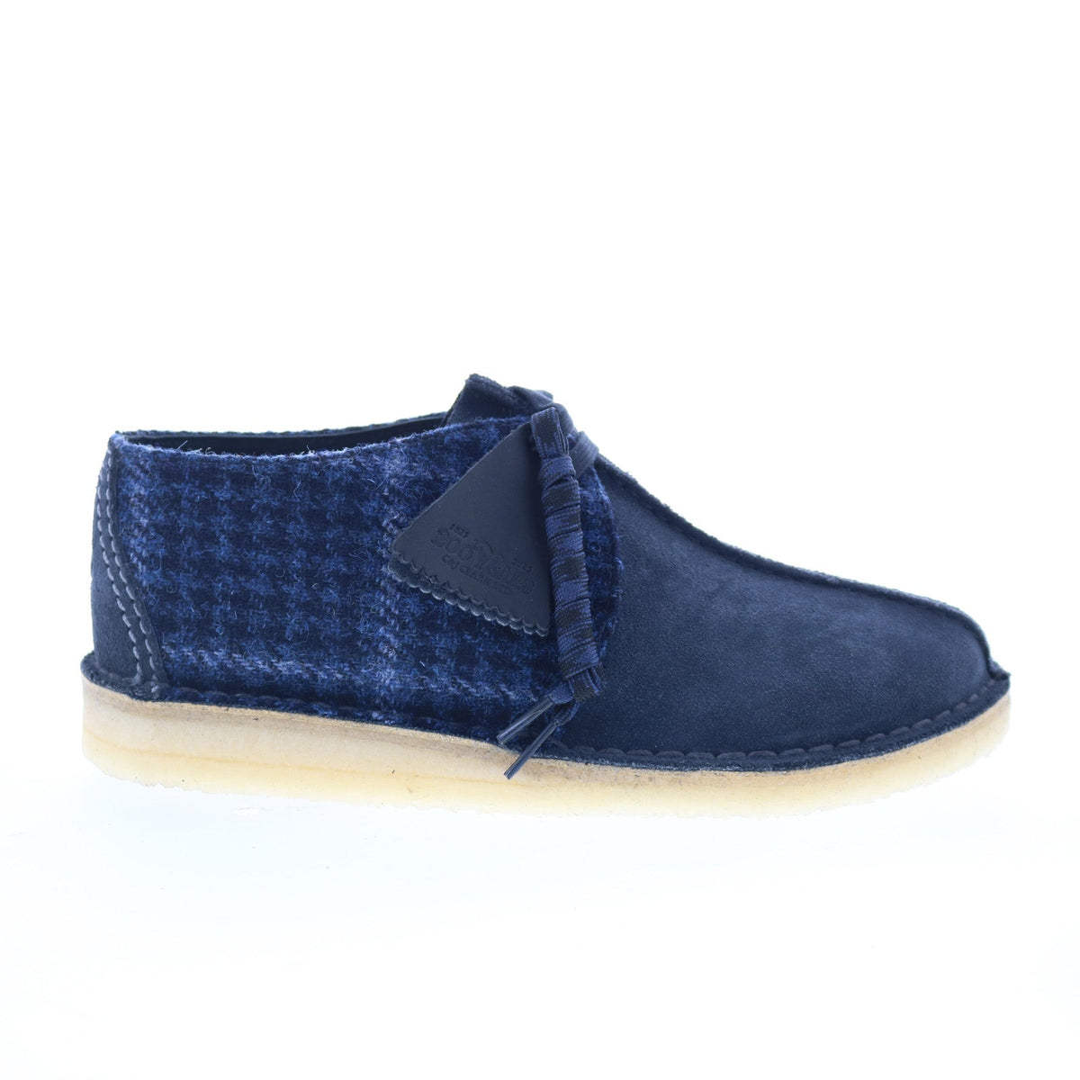 Clarks Desert Trek 26183779 Mens Blue Suede Oxfords & Lace Ups Casual Shoes
