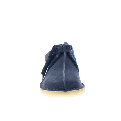 Clarks Desert Trek 26183779 Mens Blue Suede Oxfords & Lace Ups Casual Shoes
