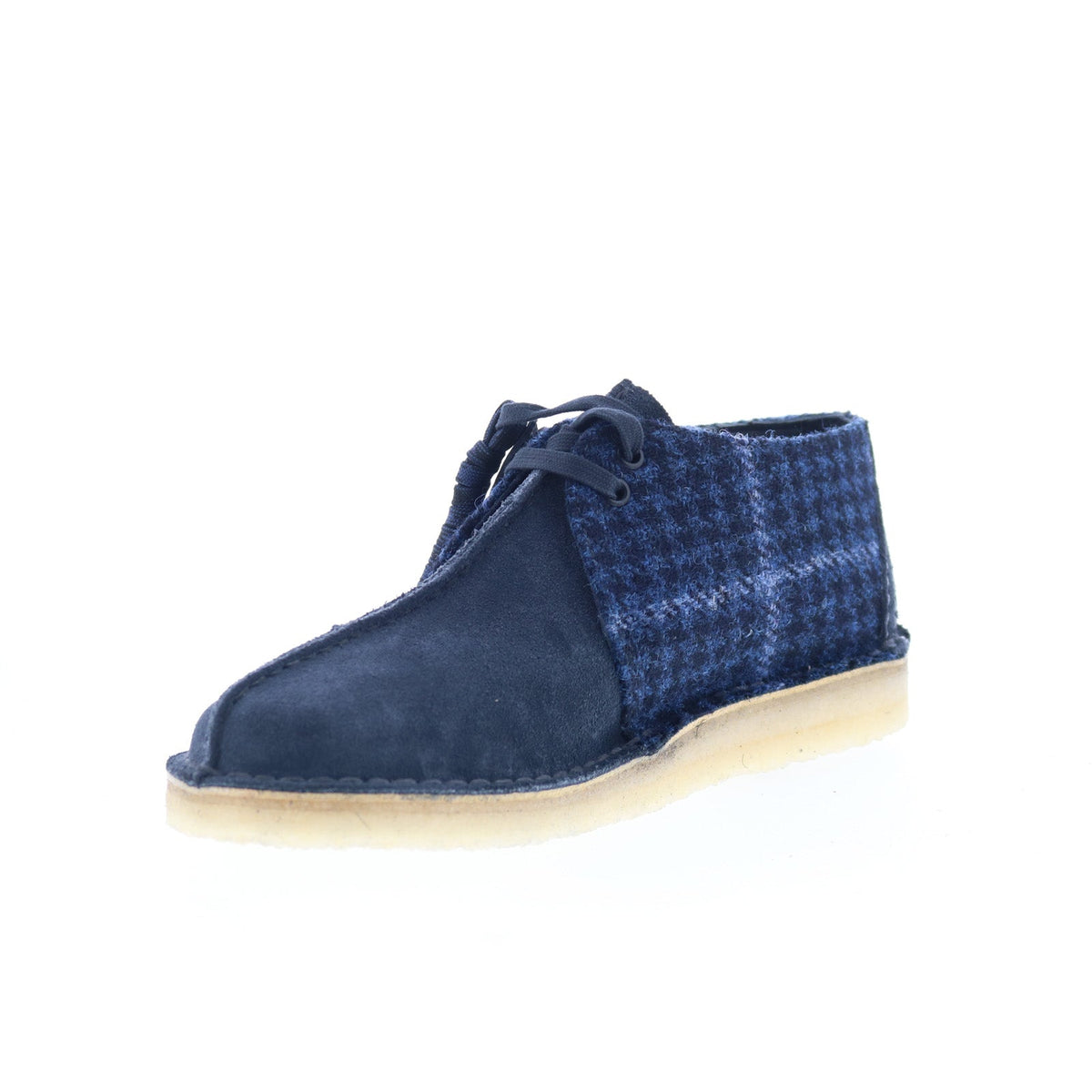 Clarks Desert Trek 26183779 Mens Blue Suede Oxfords & Lace Ups Casual Shoes