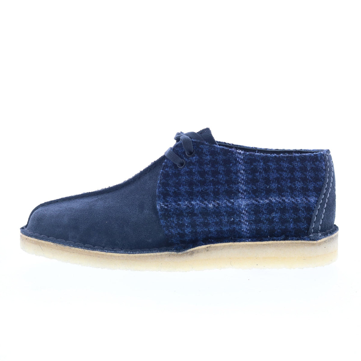 Clarks Desert Trek 26183779 Mens Blue Suede Oxfords & Lace Ups Casual Shoes